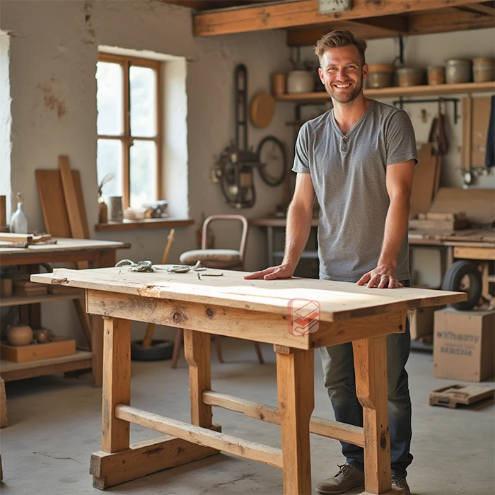 Крепкий верстак сделанный своими руками - фото СтеллажМастер Крепкий верстак сделанный своими руками - фото СтеллажМастер